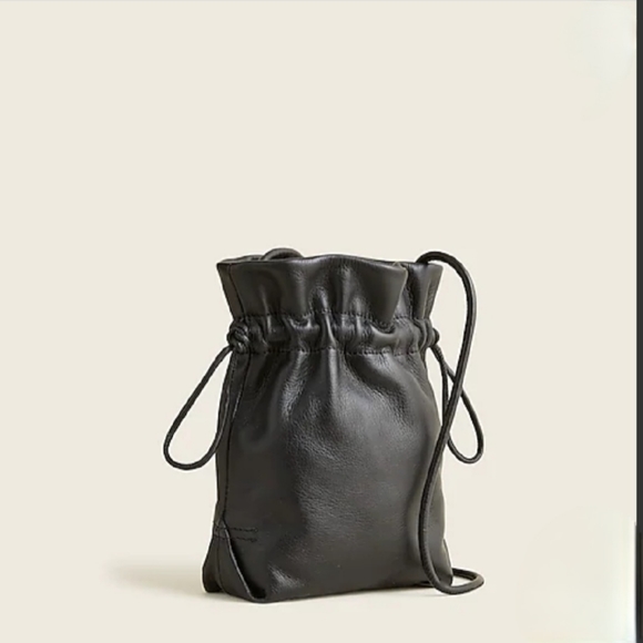 J Crew Lisbon drawstring bag in leather - Picture 5 of 6